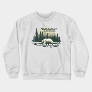 Polygon Bear in the forest Crewneck Sweatshirt